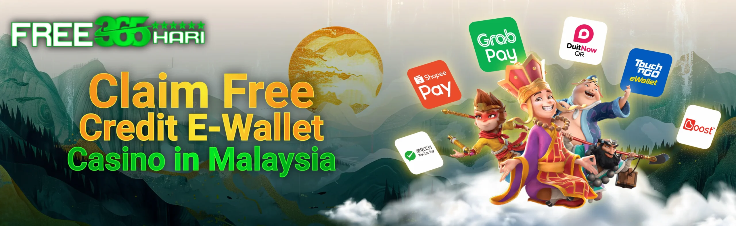 Claim Free Credit at Ewallet Casinos in Malaysia.