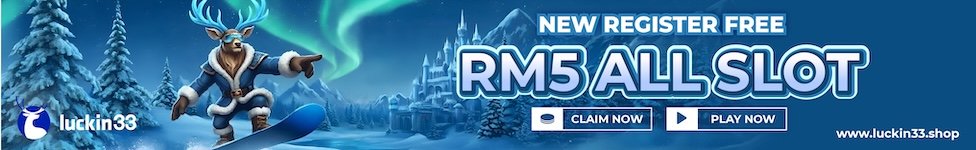 Luckin33 New Register Free Credit RM5 for All Slot Games.