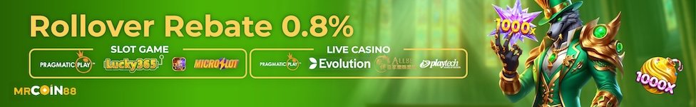 MrCoin88 Rollover Rebate 0.8% Bonus