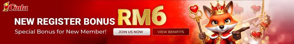 1Cinta Free Credit RM6 Banner
